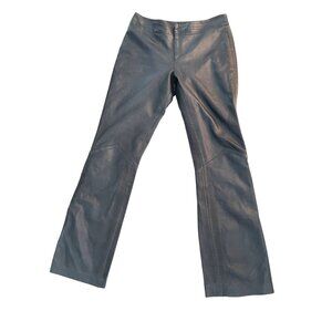 Fiorelli vintage 90s GenuineLeather pants boot cut zip ankles 32'W 40'H 32' leg